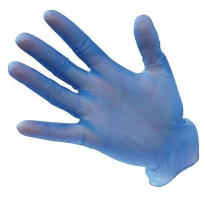 Guante vinilo libre de polvo azul t-s nitroglove 1x100 dis