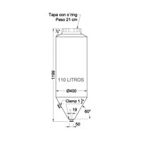 Fermentador Cilindro-Conico 110lt Infinity