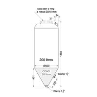 Fermentador Cilindro-Conico 200lt Infinity