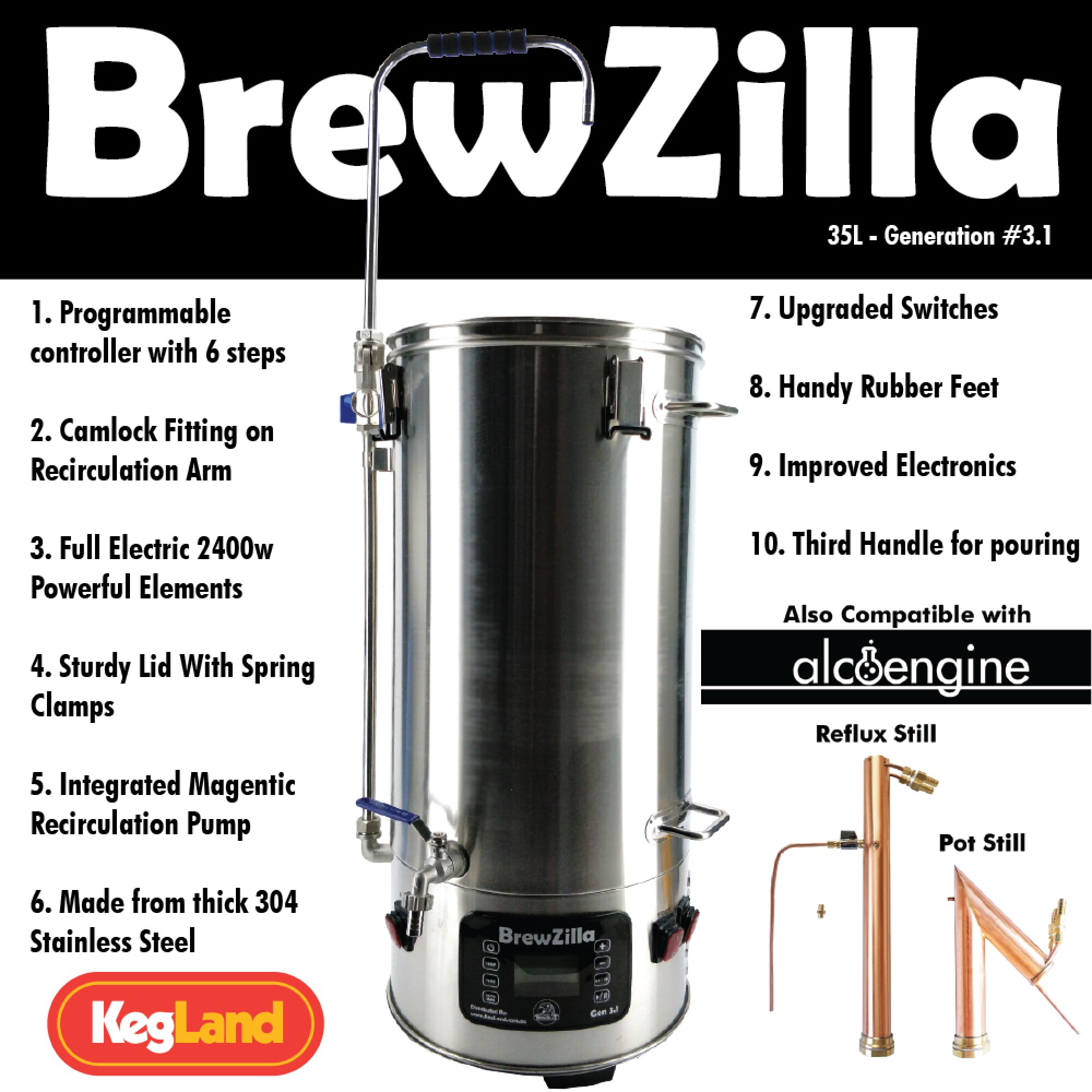 BrewZilla All In One 35lt. GEN3.1.1