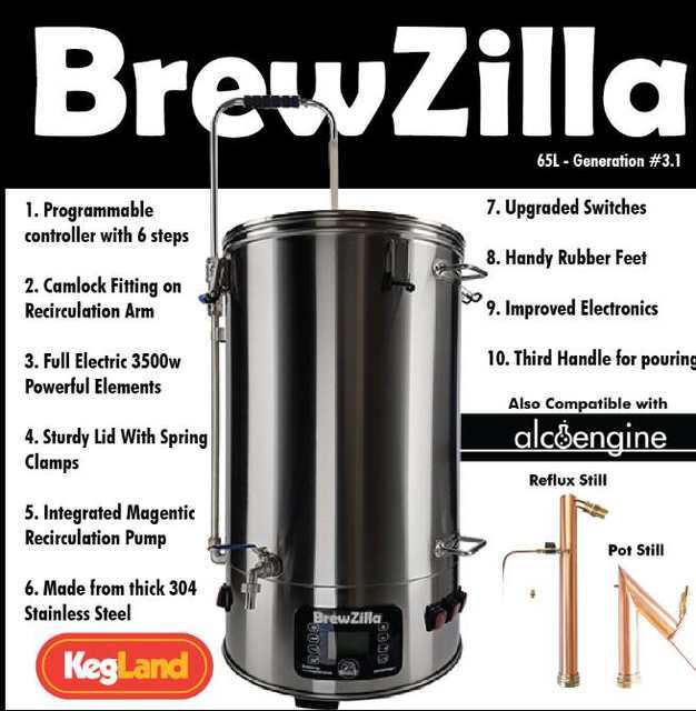 BrewZilla All In One 65lt. GEN3.1.1 BrewZilla All In One 65lt. GEN3.1.1