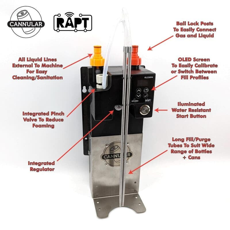 Cannular Can and Bottle Filler - RAPT Cannular Can and Bottle Filler - RAPT