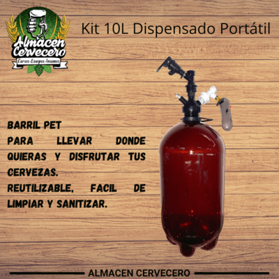 Kit 10L Dispensado Portátil